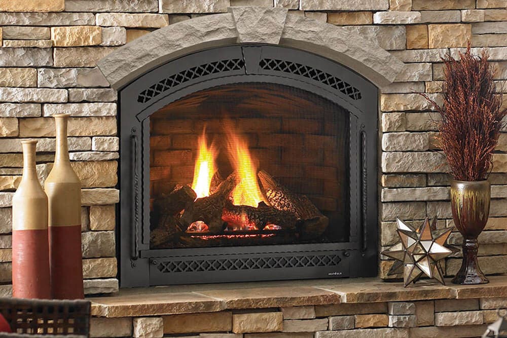 Heat & Glo Pier See-Through Gas Fireplace